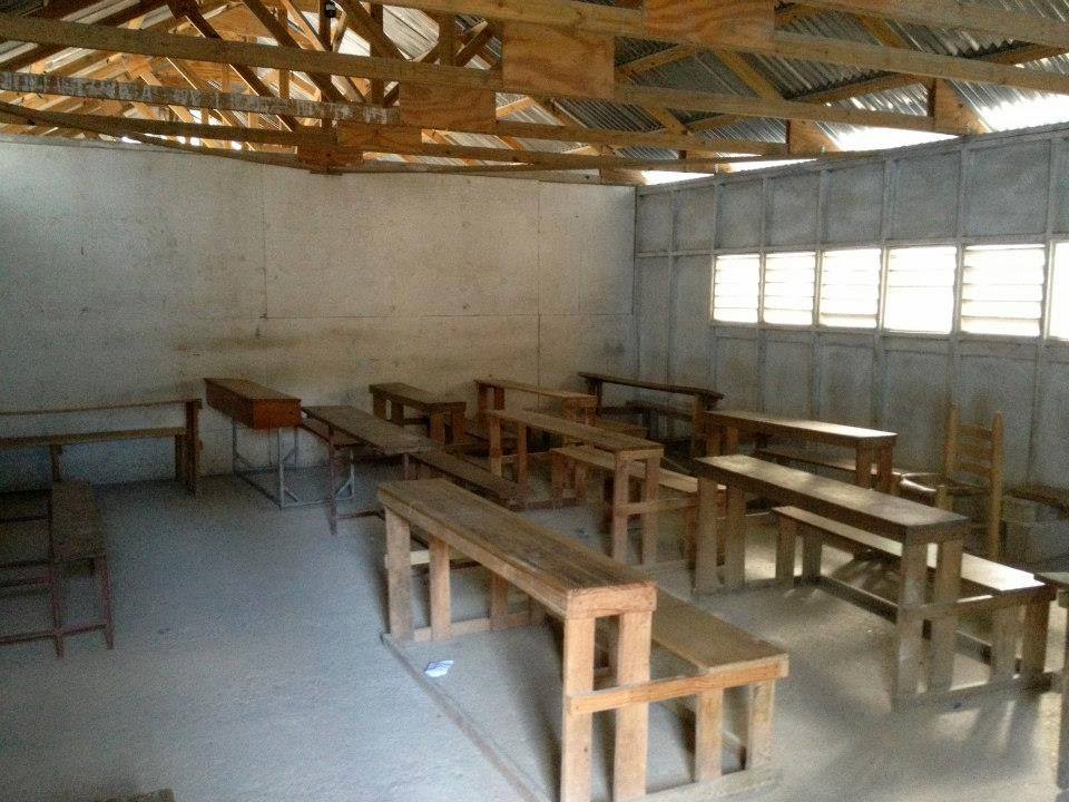 A school building in Léogâne, Haiti